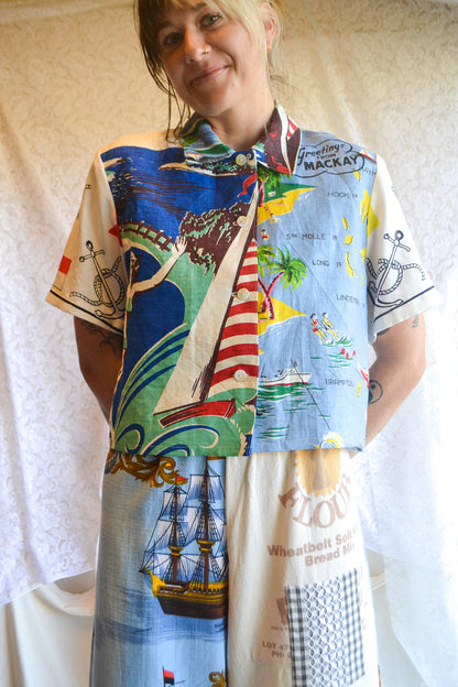 Button Up Shirt | Sail away | Medium