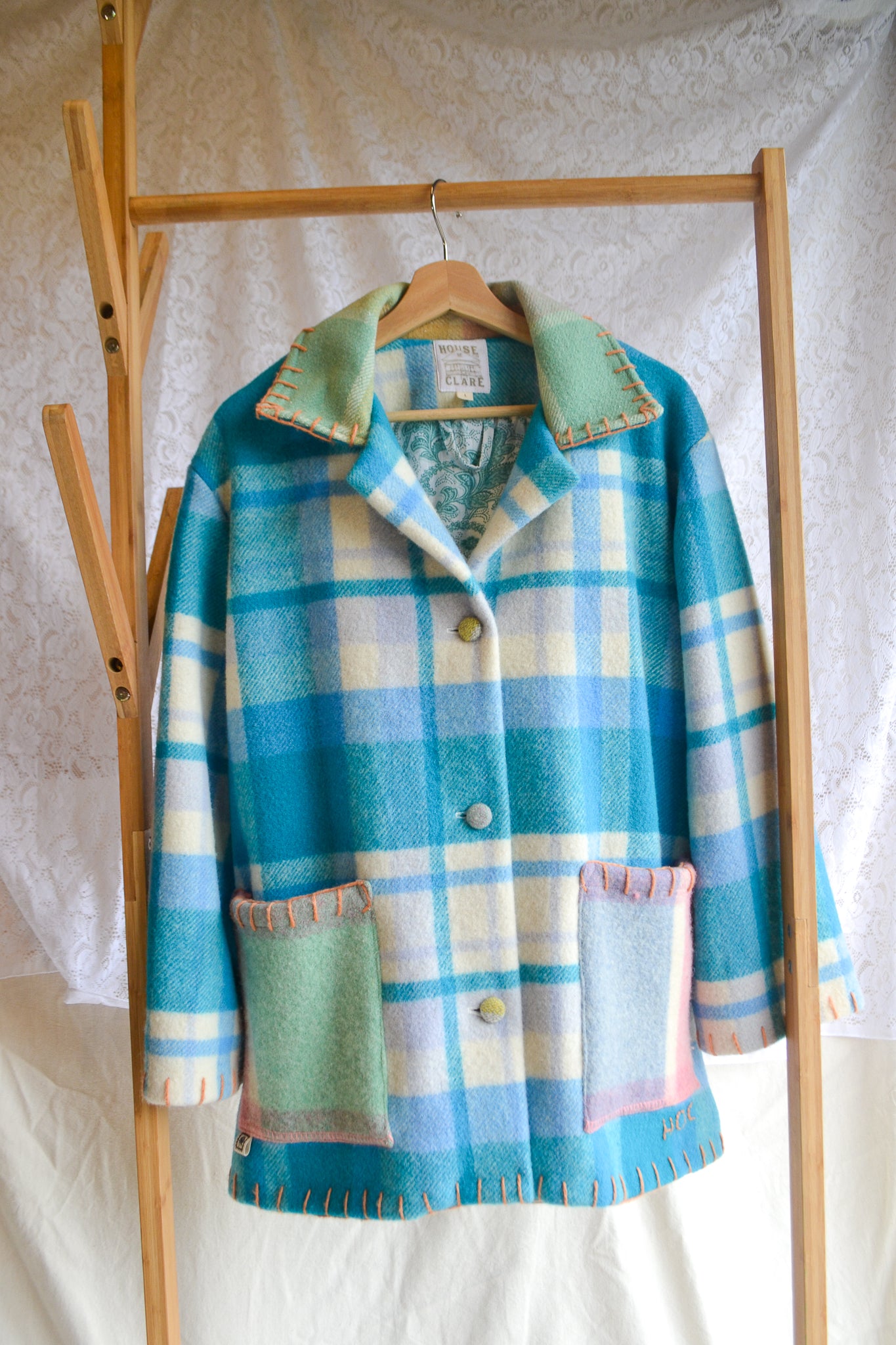 Coat | Sapphire | Wool | Large