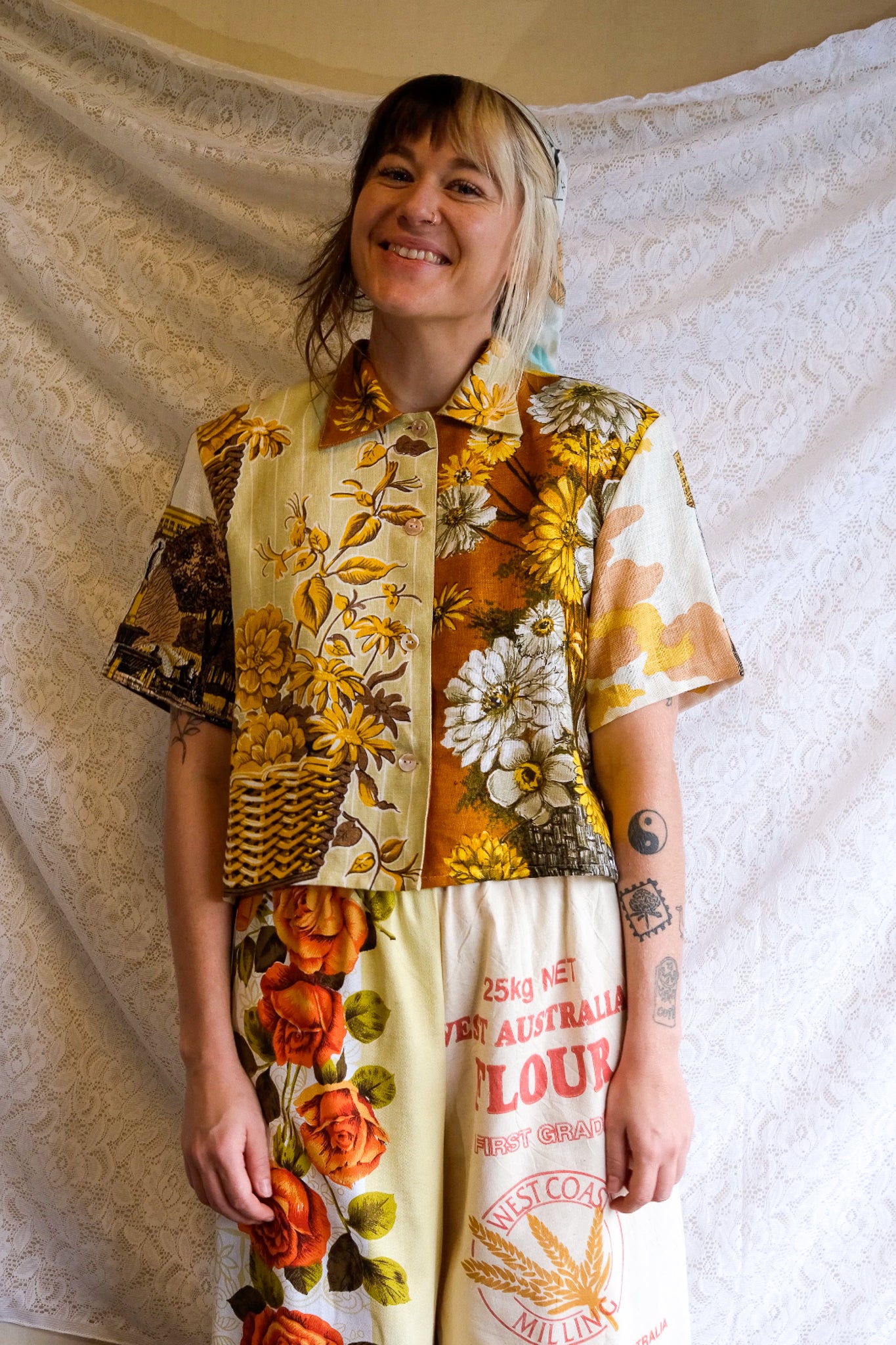 Button Up Shirt | Shortbread | Medium