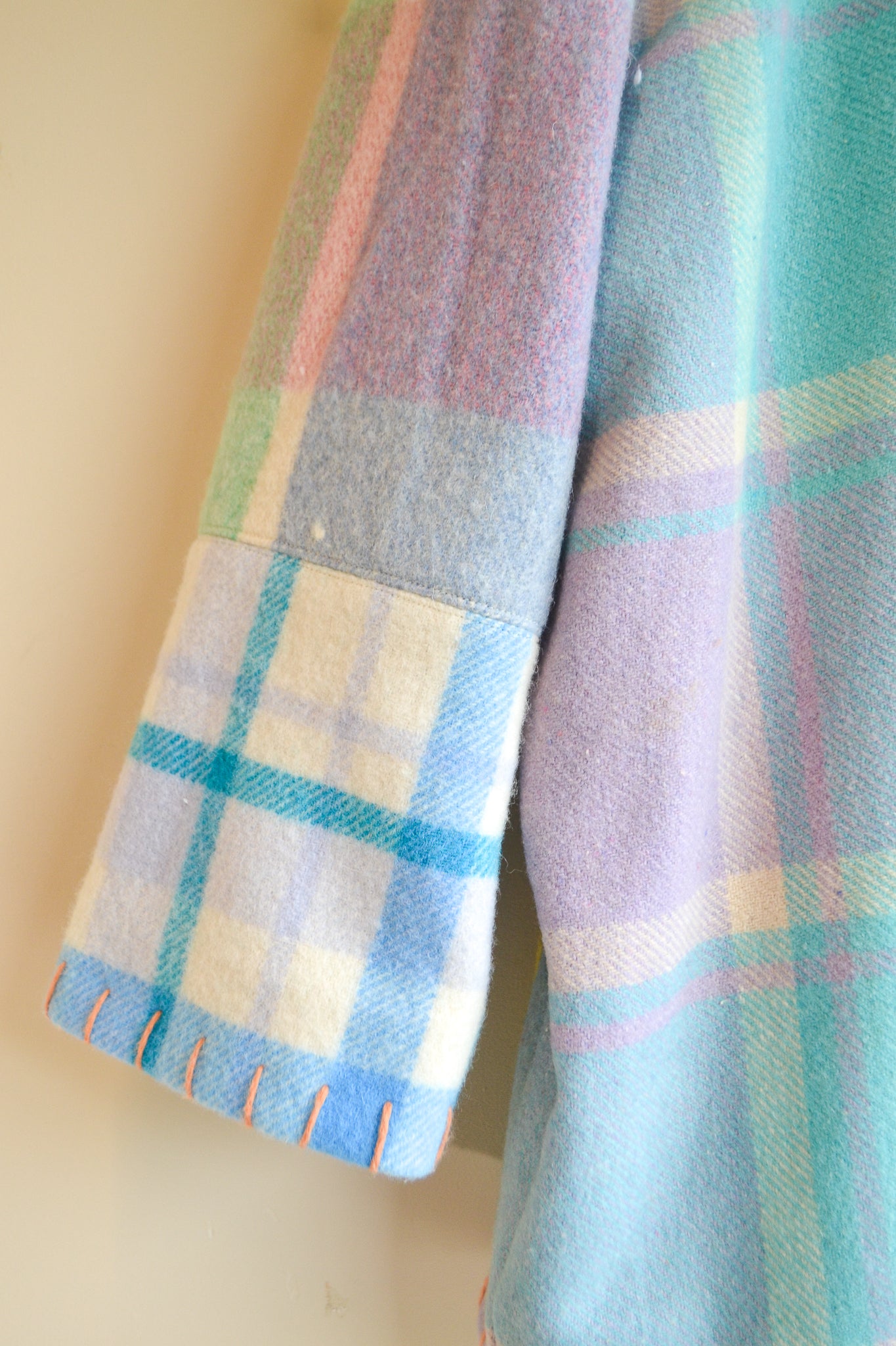 Coat | Teal | Wool | Large