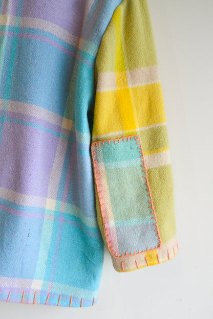 Coat | Teal | Wool | Large