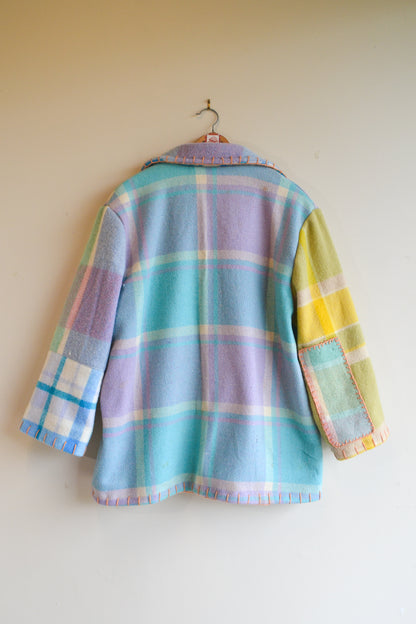 Coat | Teal | Wool | Large