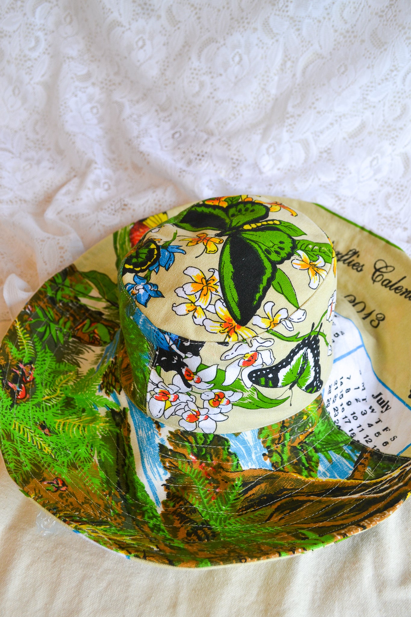 Wide Brim Hat | Tropical | Small