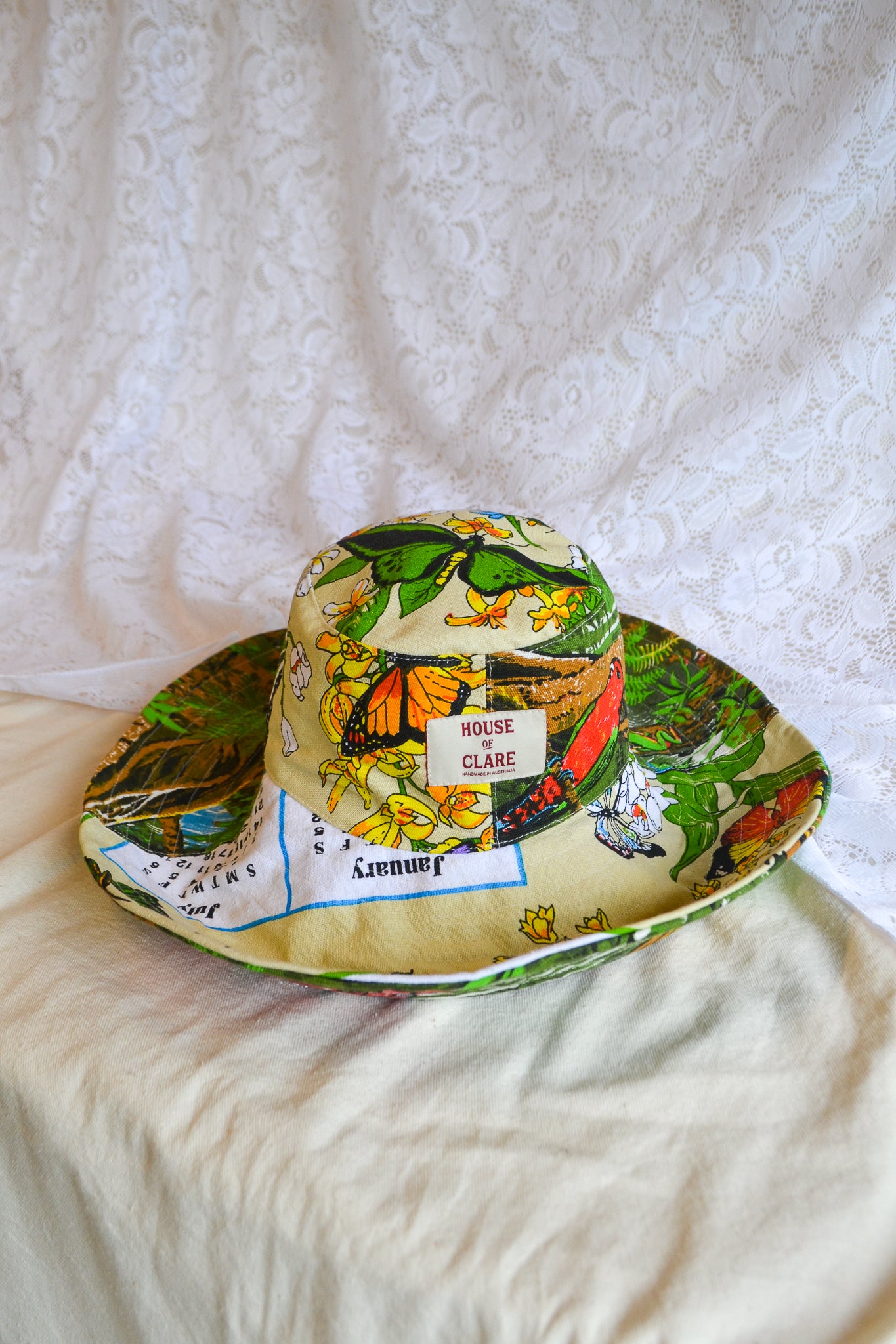 Wide Brim Hat | Tropical | Small