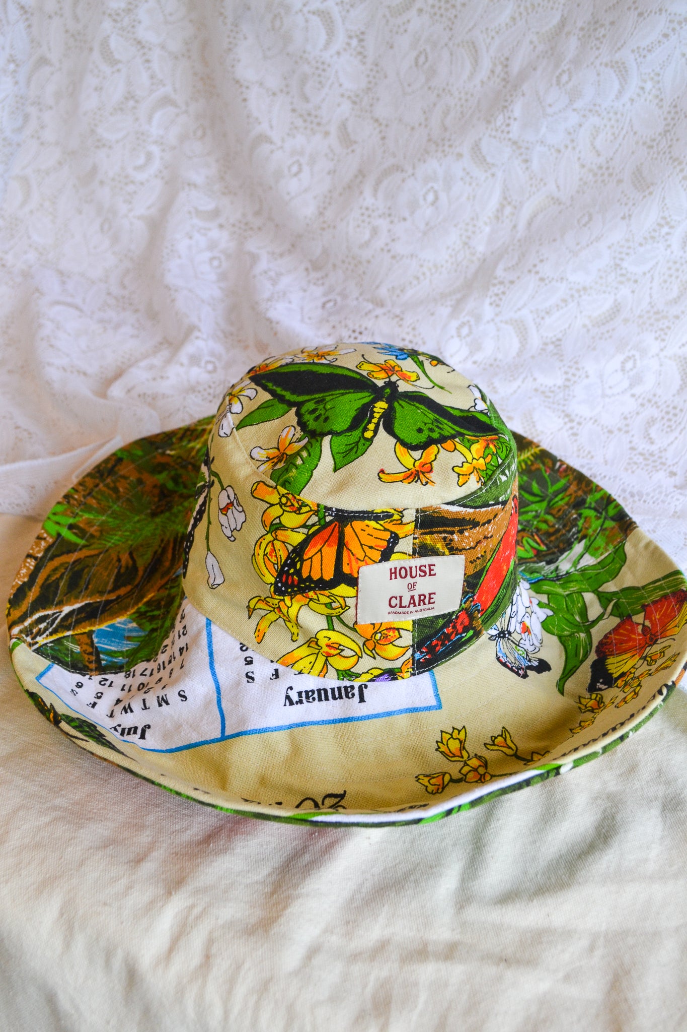 Wide Brim Hat | Tropical | Small