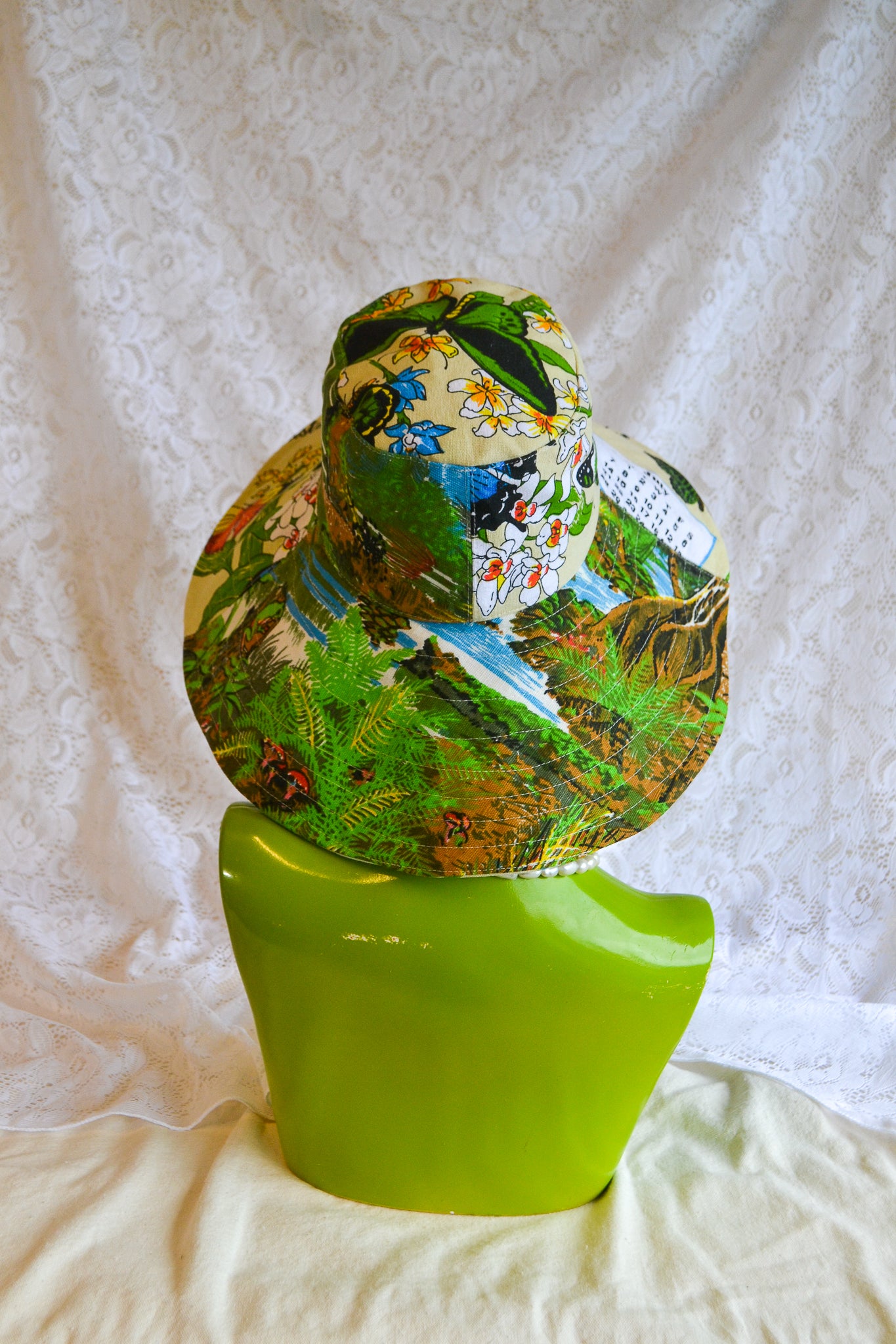 Wide Brim Hat | Tropical | Small