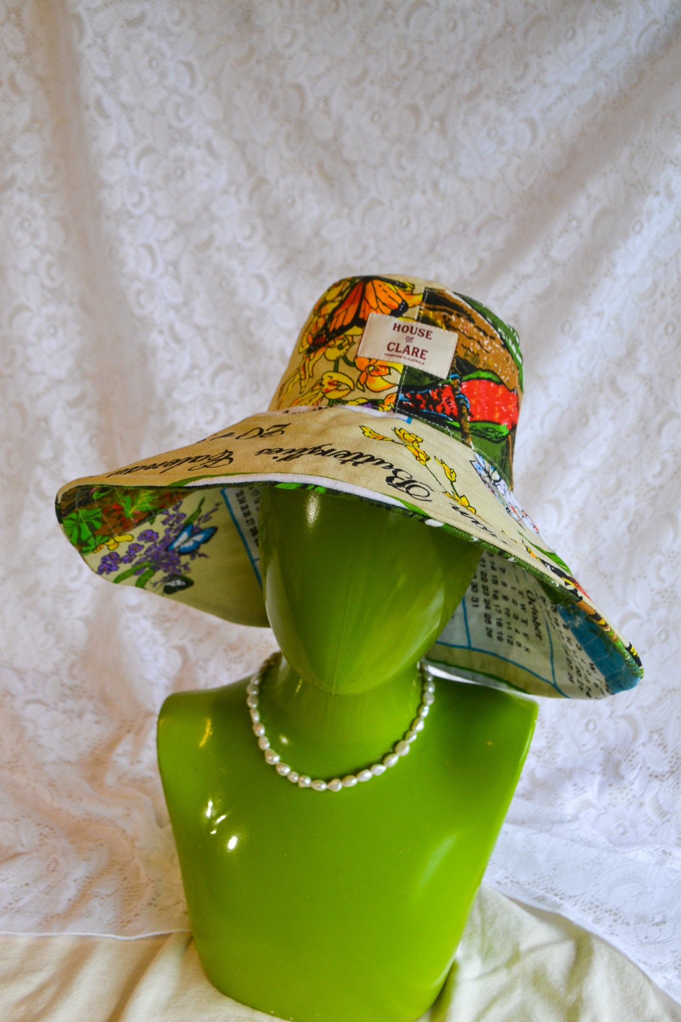 Wide Brim Hat | Tropical | Small