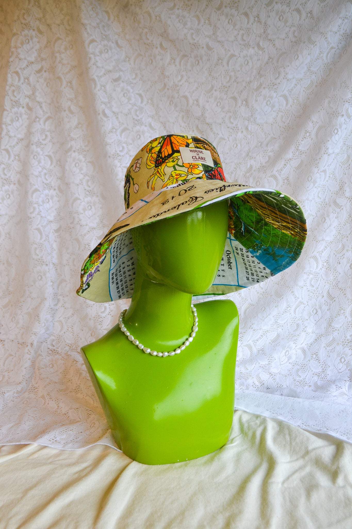 Wide Brim Hat | Tropical | Small
