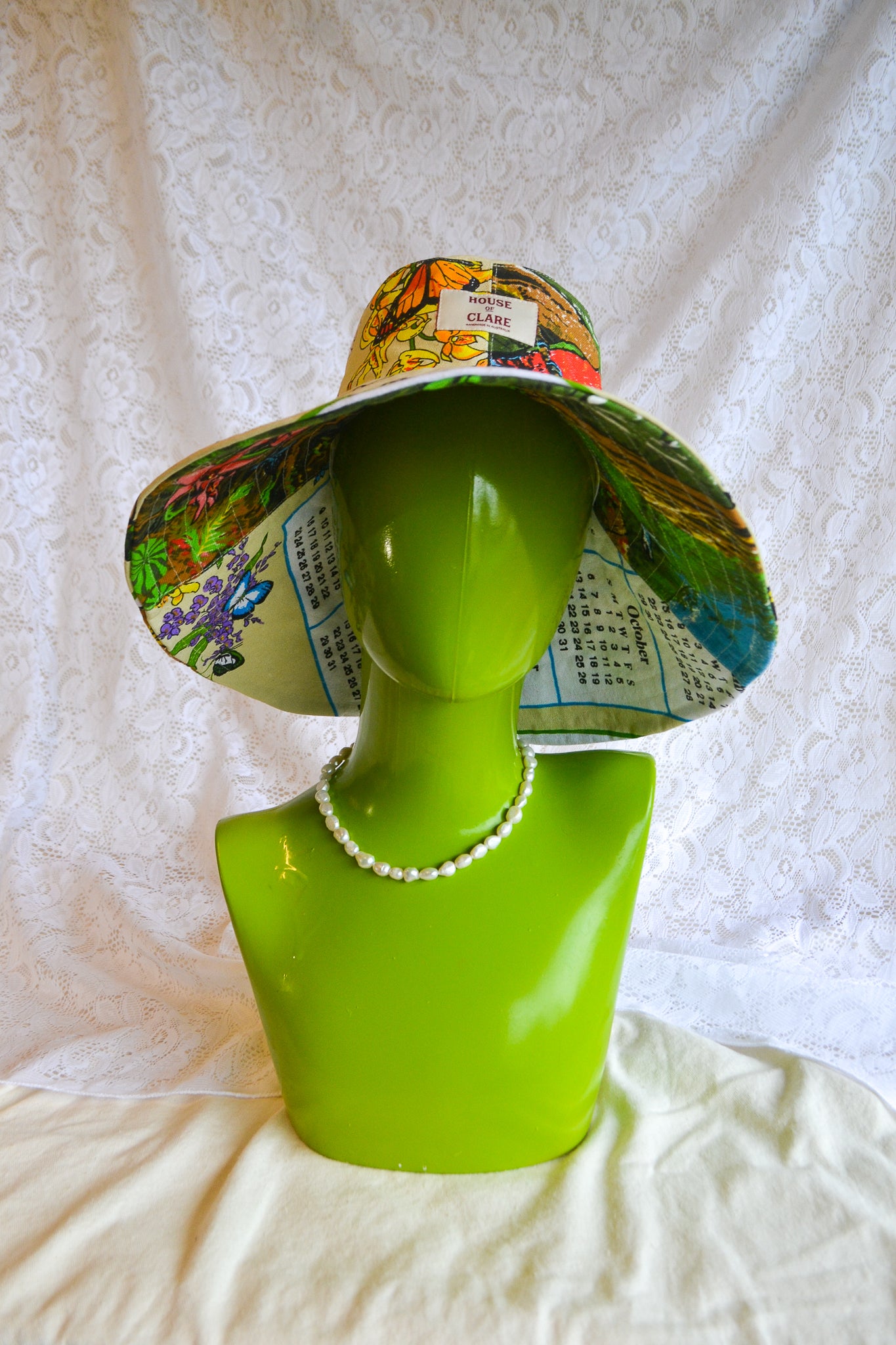 Wide Brim Hat | Tropical | Small