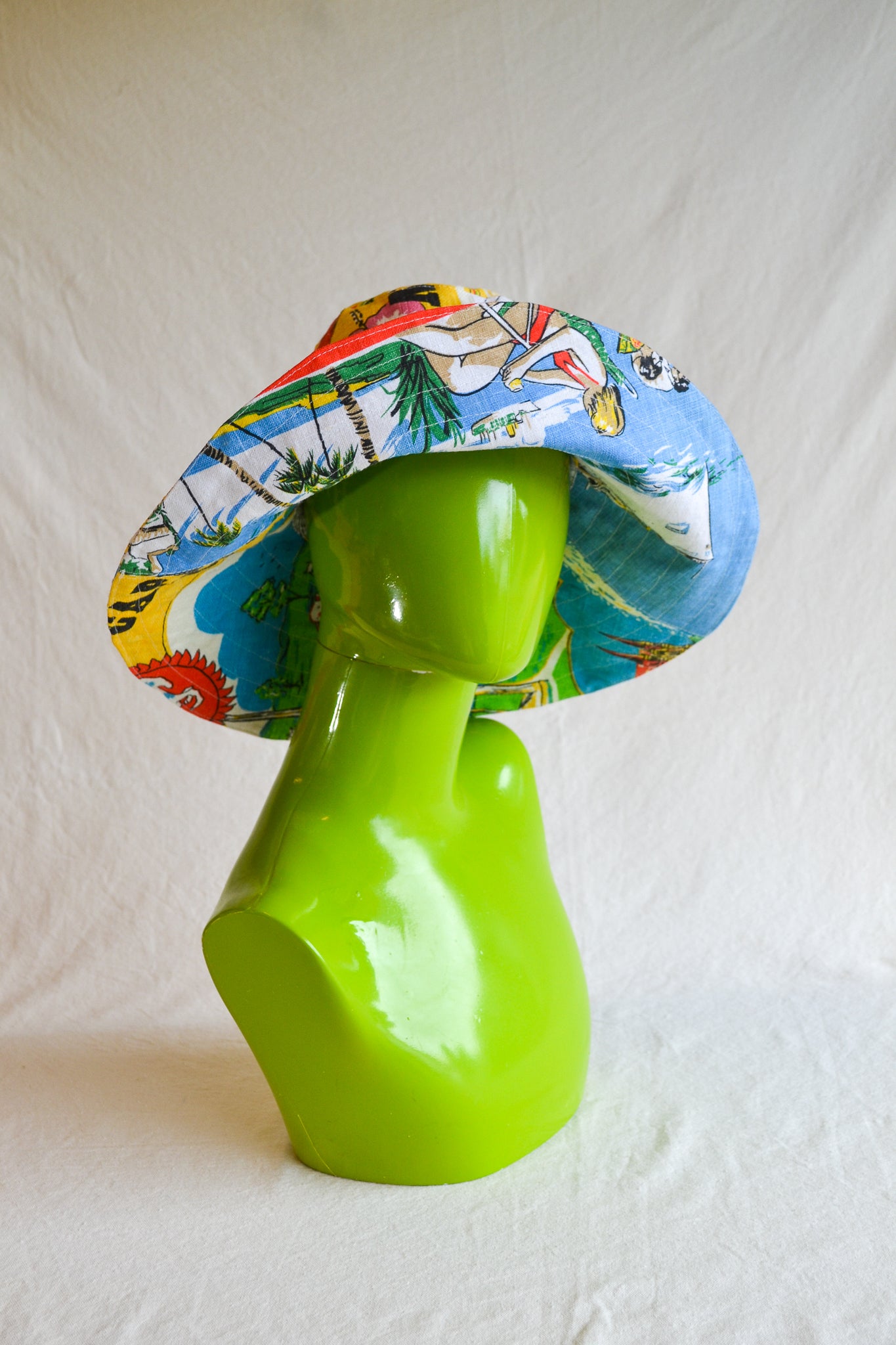 Wide Brim Hat | Tropical | Small