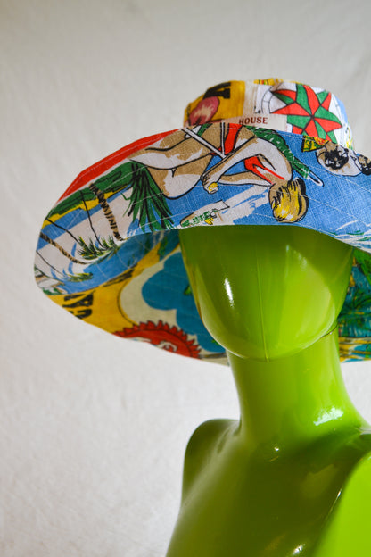 Wide Brim Hat | Tropical | Small