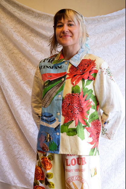 Button Up Shirt | Waratah Button | Medium