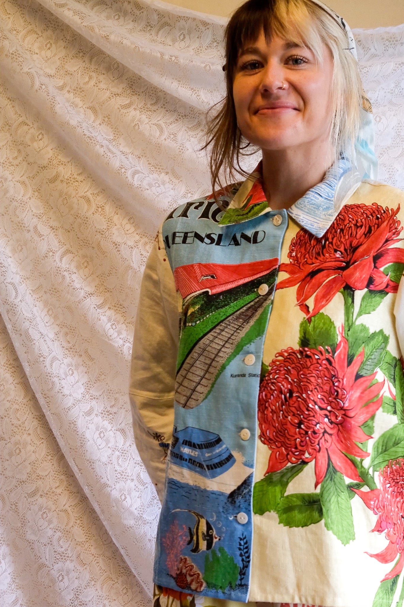 Button Up Shirt | Waratah Button | Medium