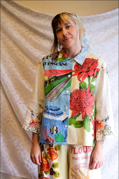 Button Up Shirt | Waratah Button | Medium