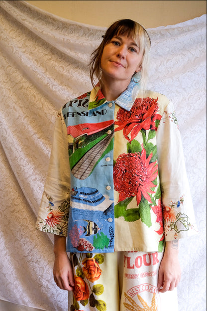 Button Up Shirt | Waratah Button | Medium