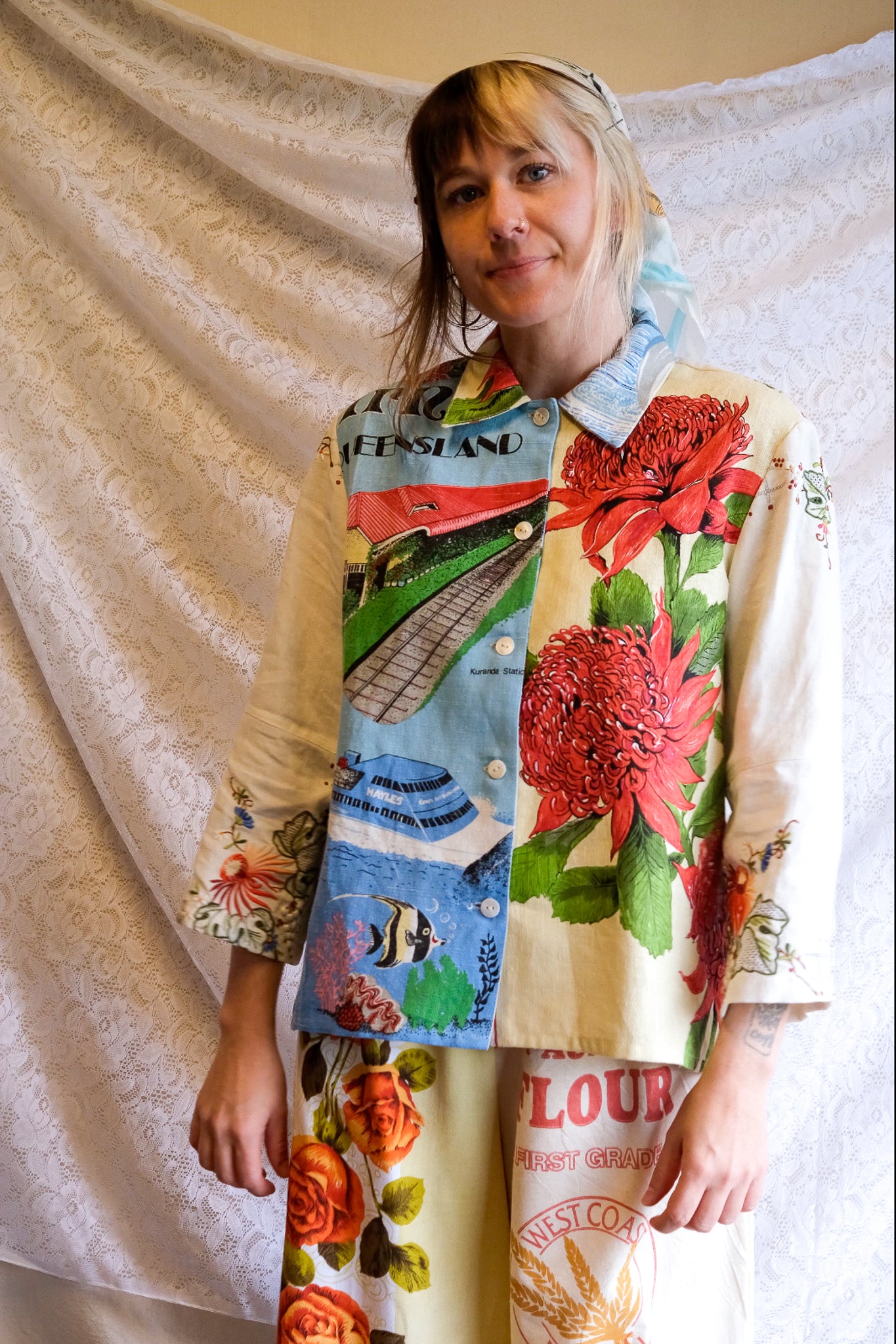 Button Up Shirt | Waratah Button | Medium
