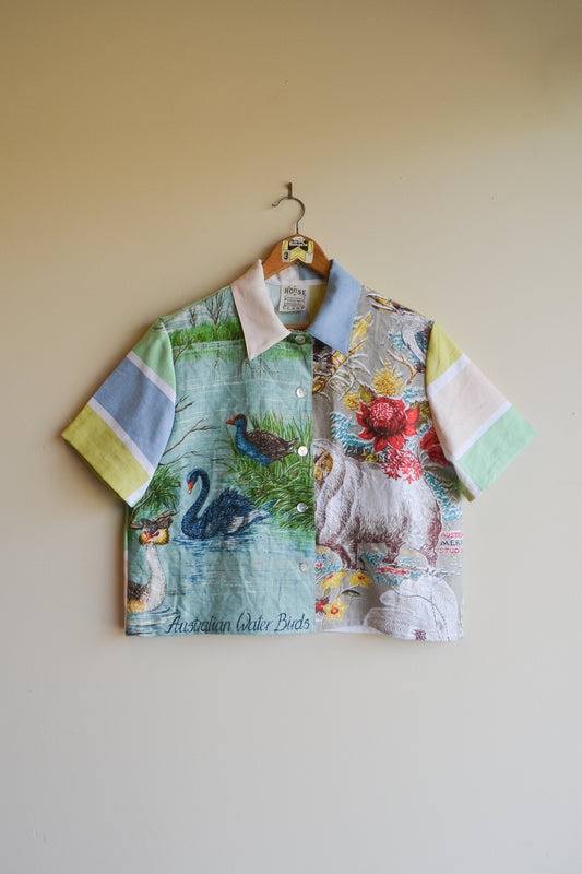 Button Up Shirt | Water Birds  | Large
