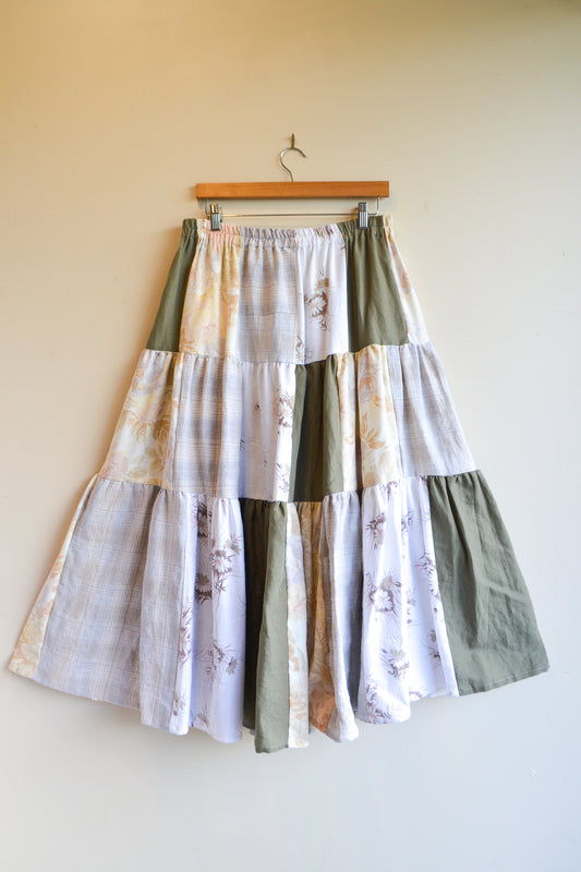 Tiered Patch Work Skirt | Autumn | Large
