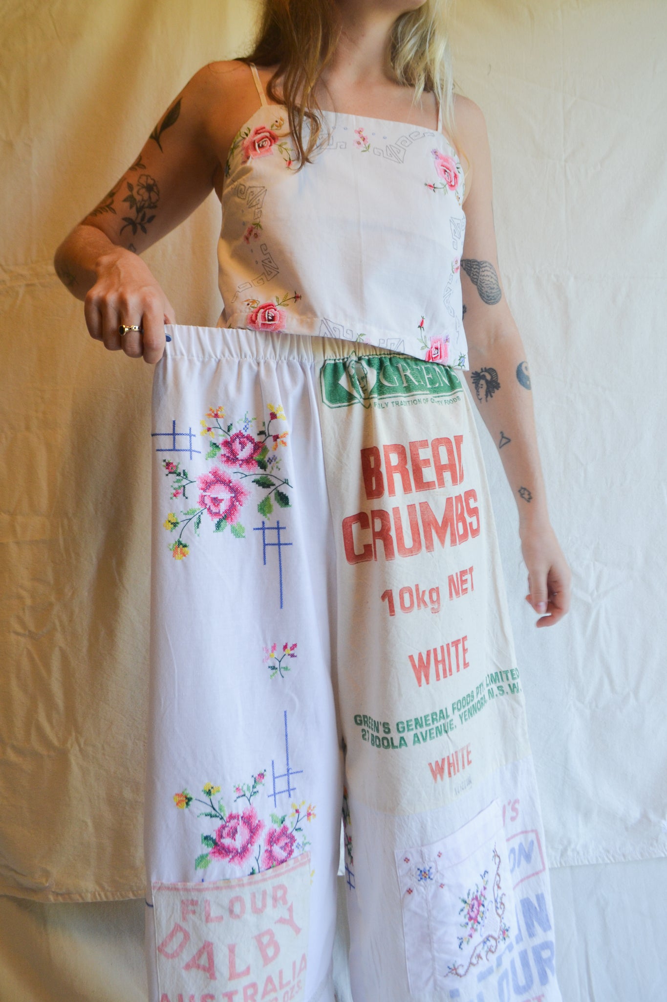 Long Patch Pant | Embroidery | 14au