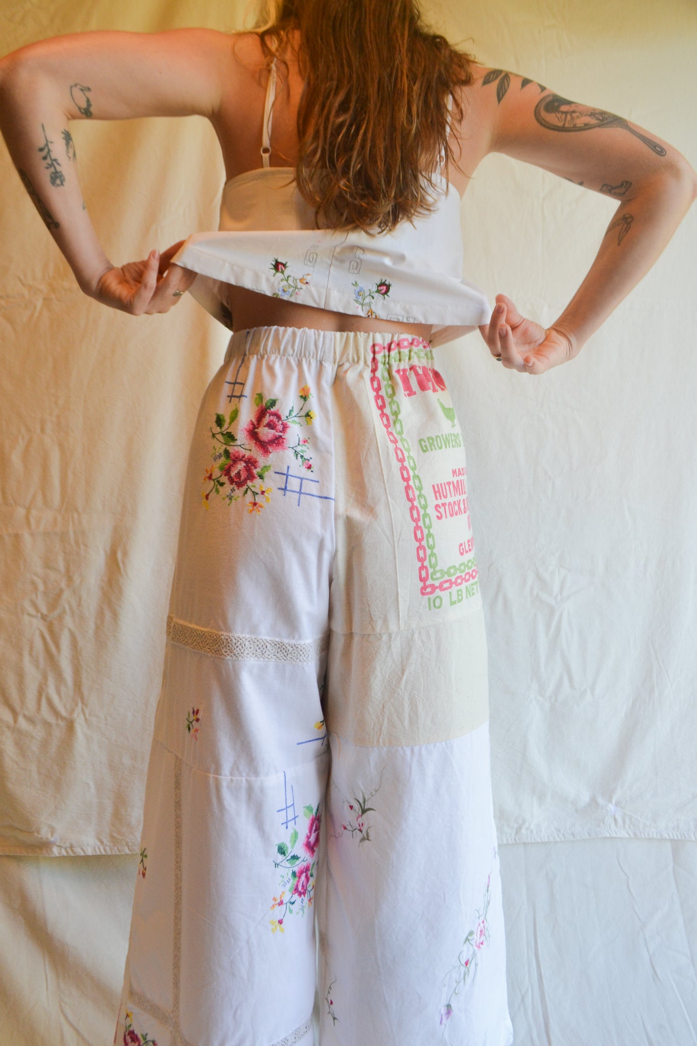Long Patch Pant | Embroidery | 14au