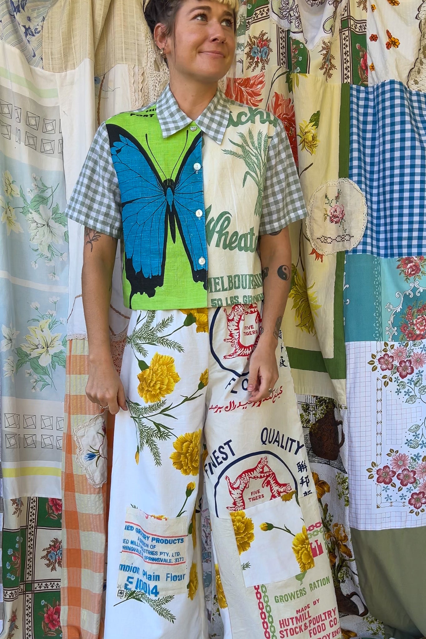 Button Up Shirt | Butterfly | Small