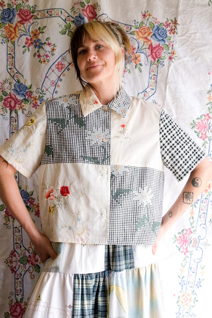 Button Up Shirt | Checkers | Large