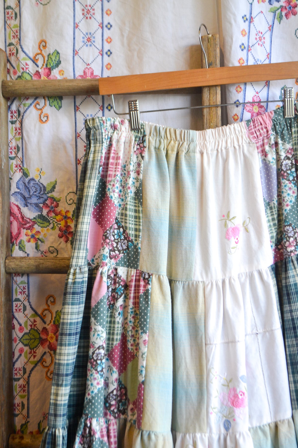 Tiered Patch Work Skirt | Circus | XL