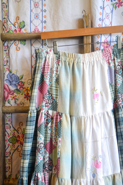 Tiered Patch Work Skirt | Circus | XL