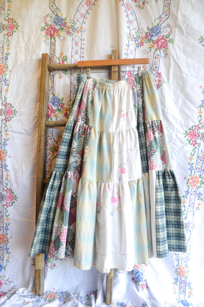 Tiered Patch Work Skirt | Circus | XL