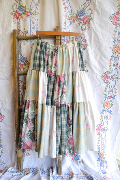 Tiered Patch Work Skirt | Circus | XL