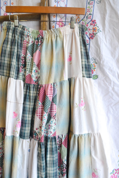 Tiered Patch Work Skirt | Circus | XL