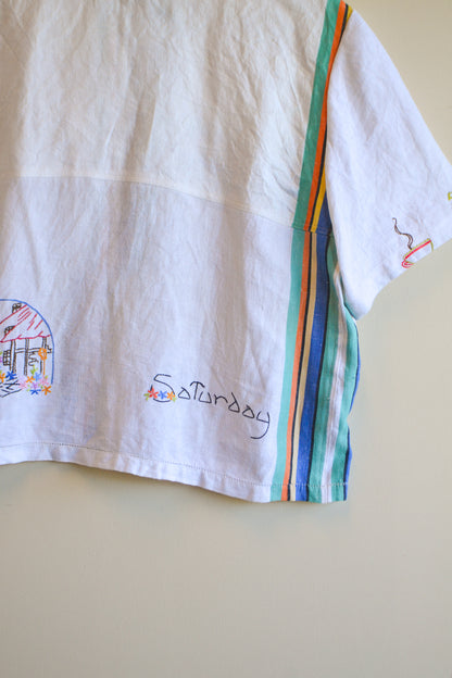 Button Up Shirt | Days of The Week | Large