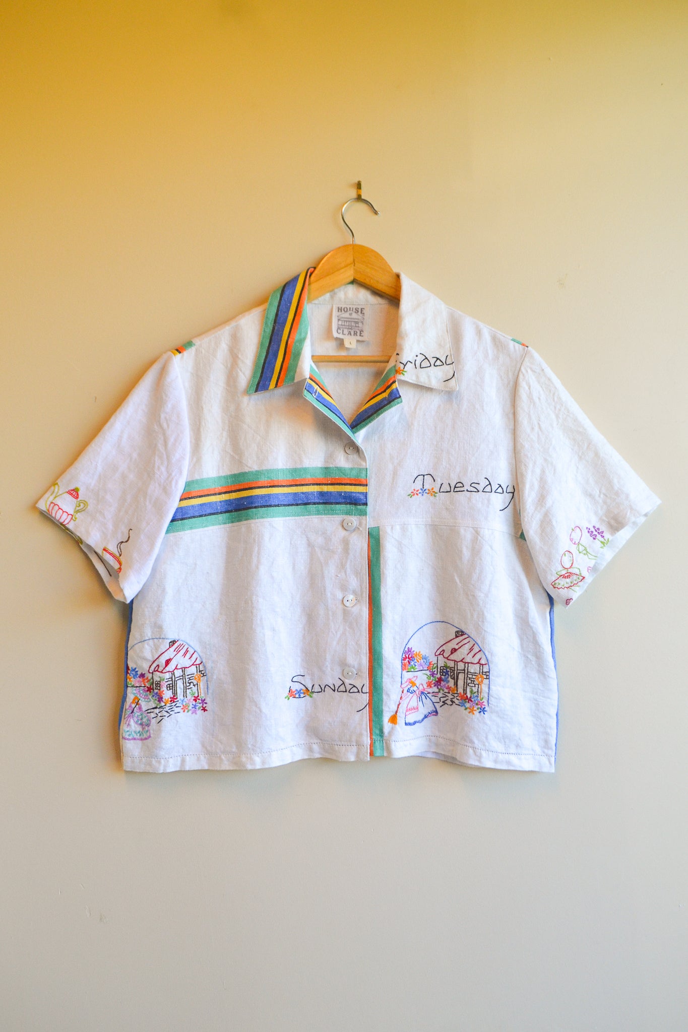 Button Up Shirt | Days of The Week | Large
