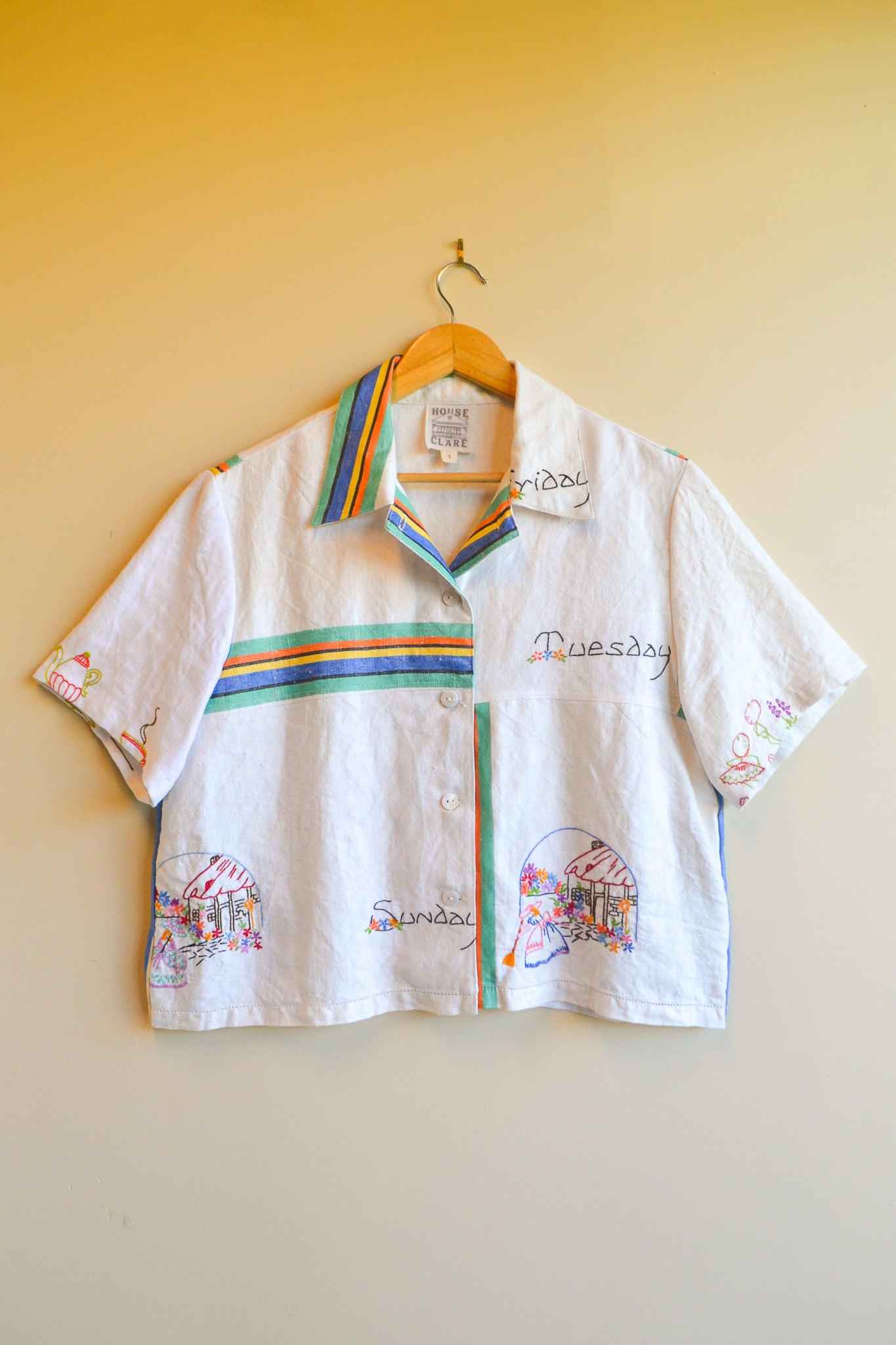 Button Up Shirt | Days of The Week | Large