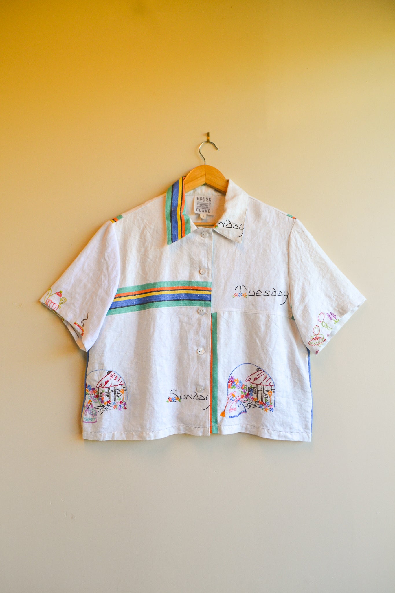 Button Up Shirt | Days of The Week | Large