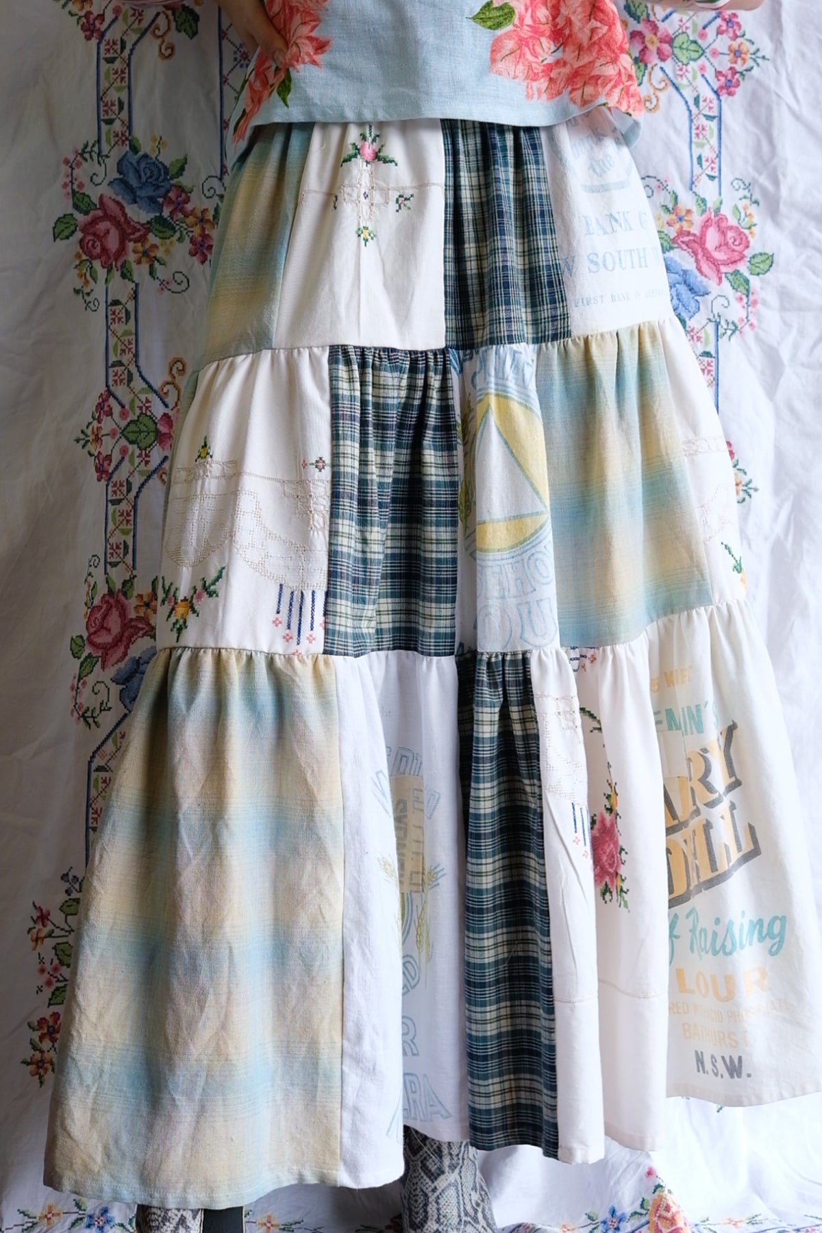 Tiered Patch Work Skirt | Fairy Bread | Small