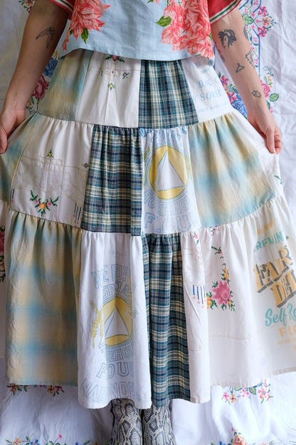 Tiered Patch Work Skirt | Fairy Bread | Small