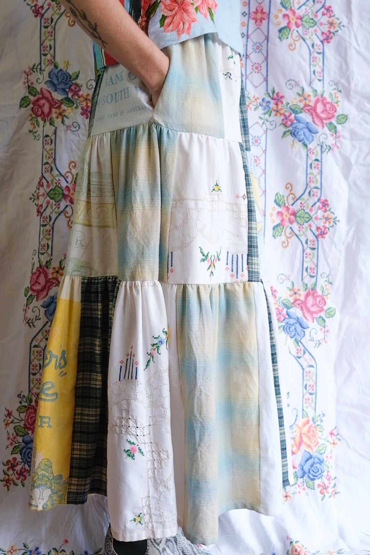Tiered Patch Work Skirt | Fairy Bread | Small