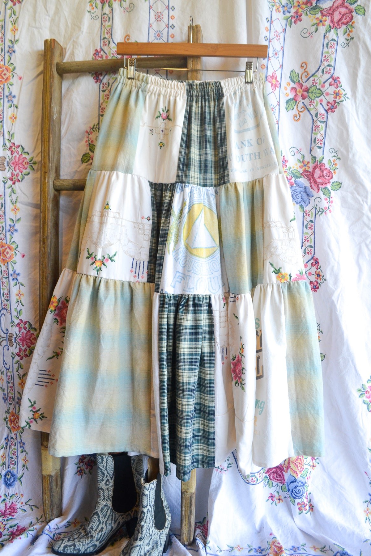 Tiered Patch Work Skirt | Fairy Bread | Small