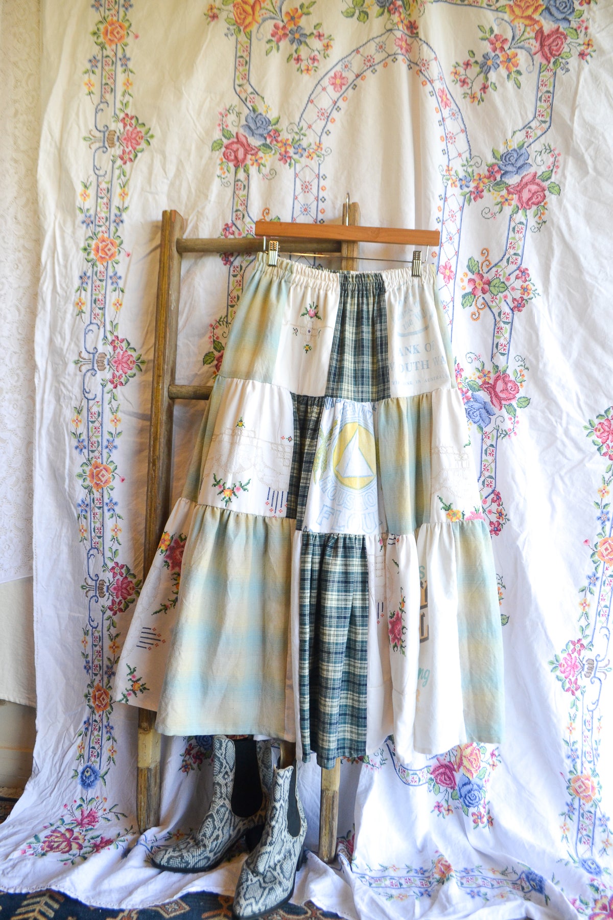 Tiered Patch Work Skirt | Fairy Bread | Small