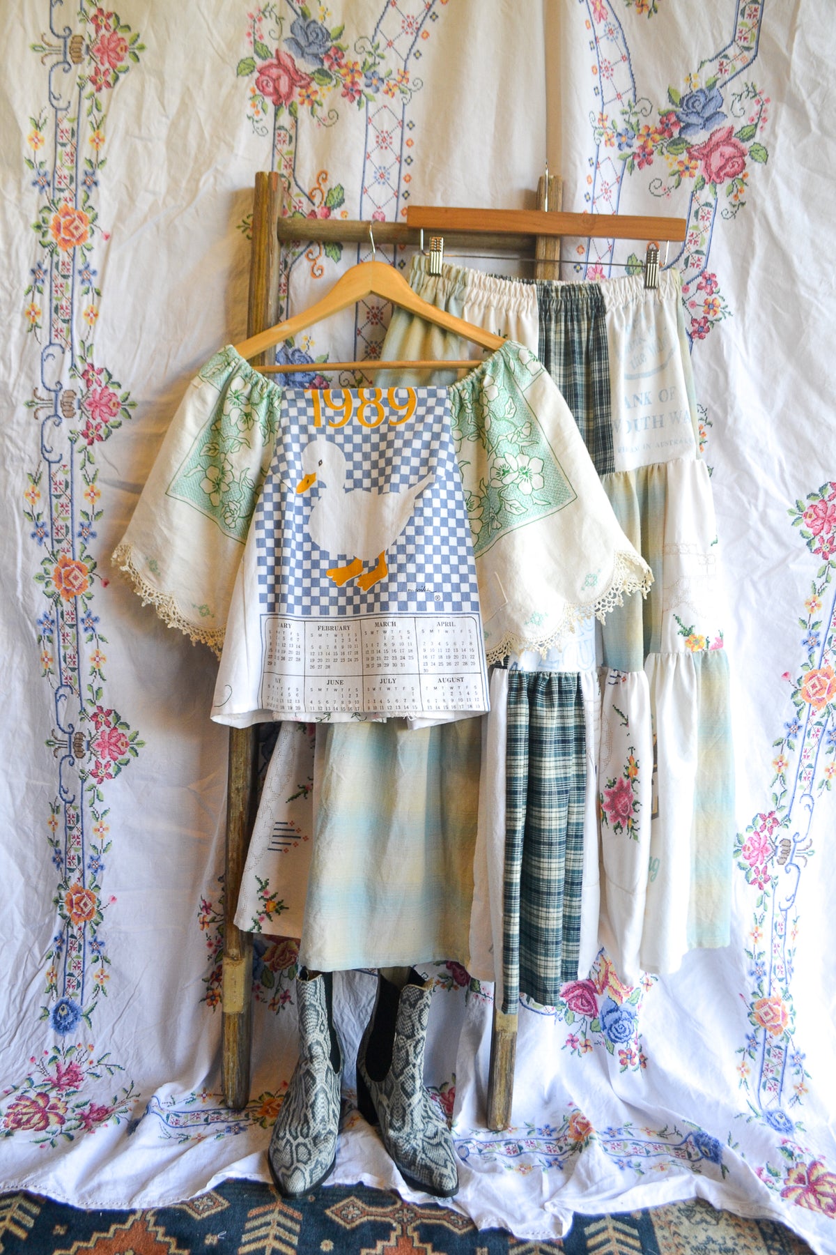 Tiered Patch Work Skirt | Fairy Bread | Small
