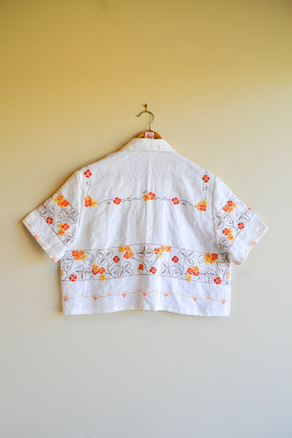 Button Up Shirt | Orange Blossom | Medium