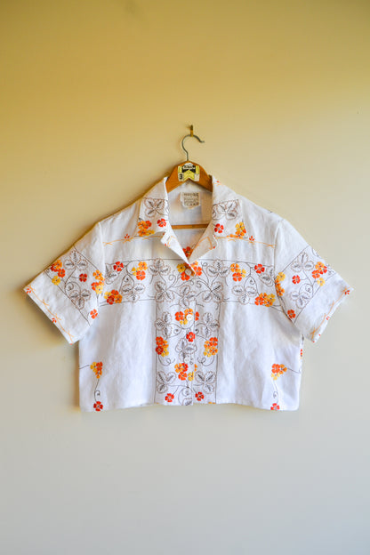 Button Up Shirt | Orange Blossom | Medium
