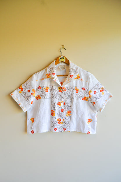 Button Up Shirt | Orange Blossom | Medium