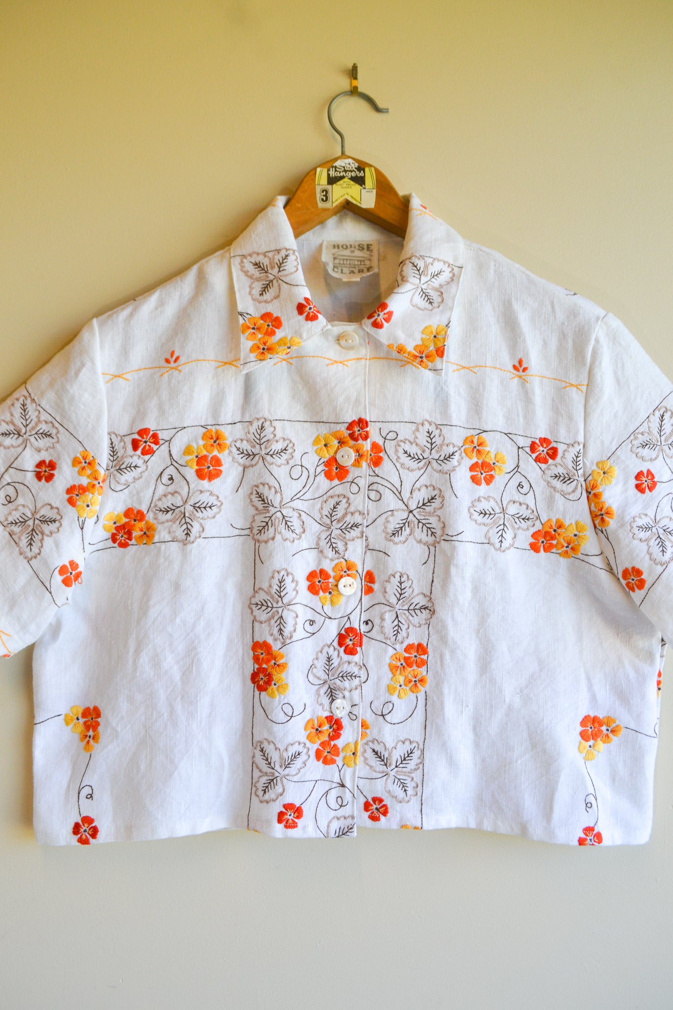Button Up Shirt | Orange Blossom | Medium