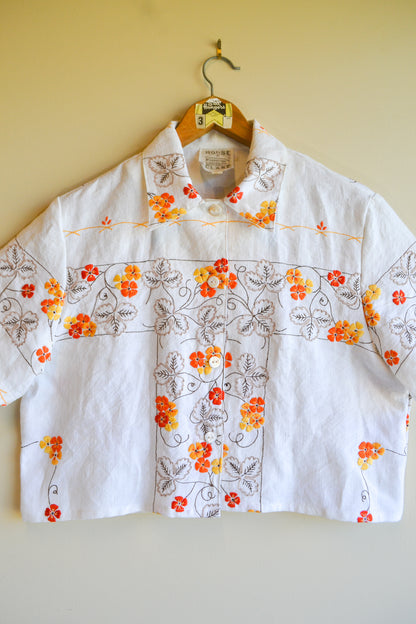 Button Up Shirt | Orange Blossom | Medium