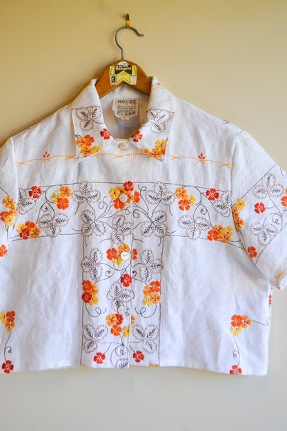 Button Up Shirt | Orange Blossom | Medium