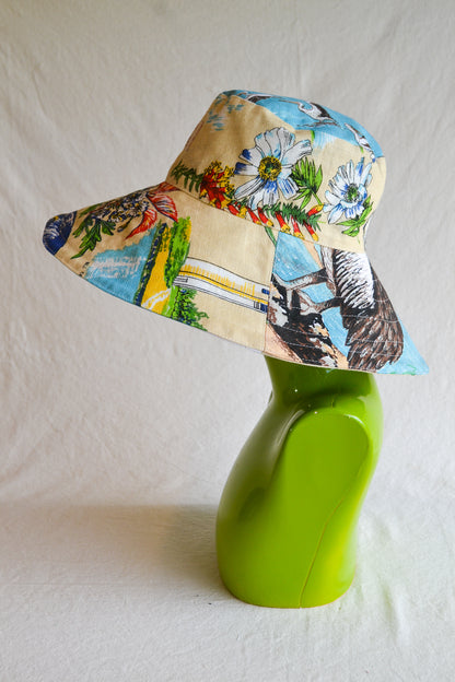 Wide Brim Hat | Pelicans | Medium