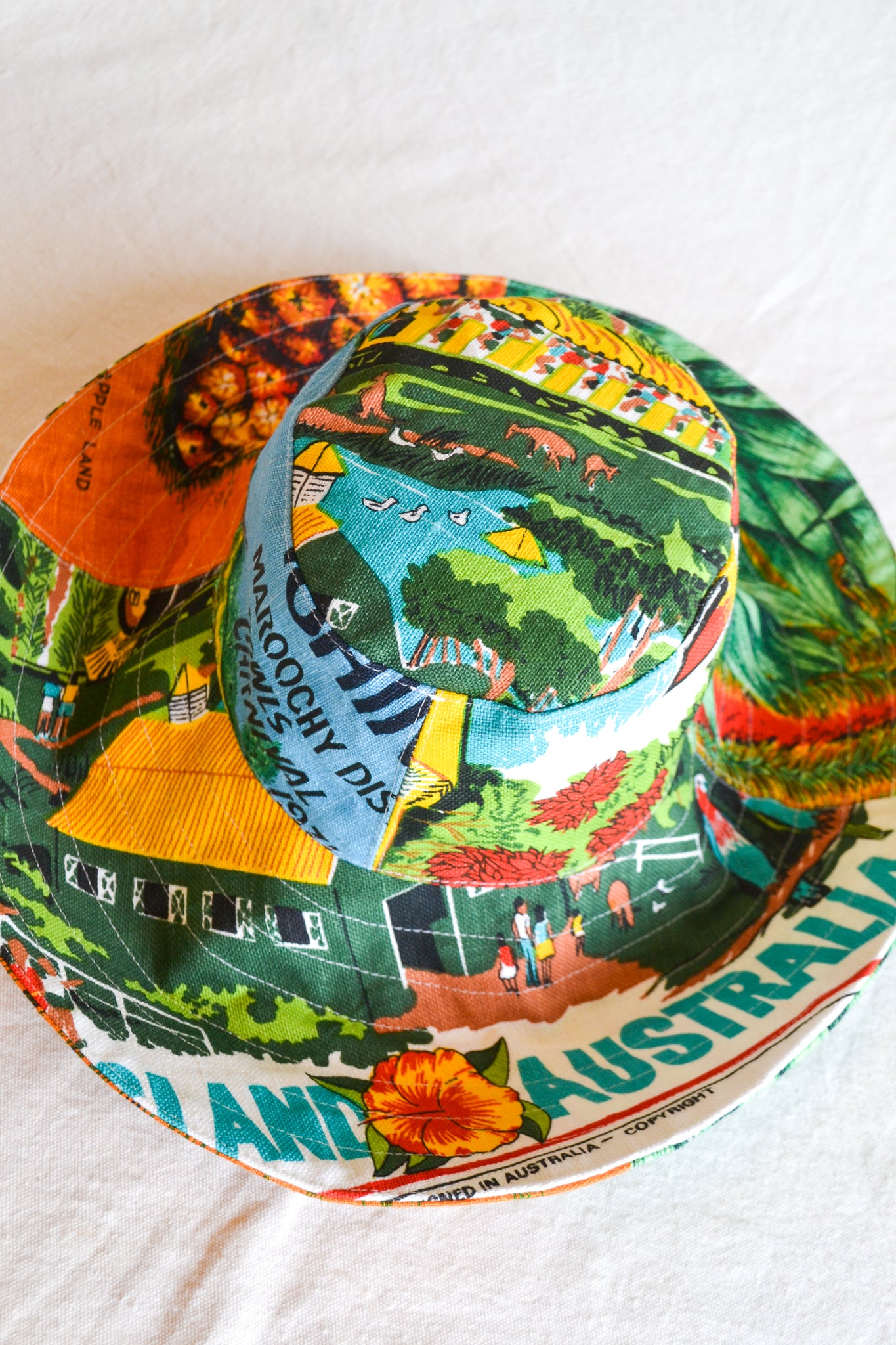 Wide Brim Hat | Pineapple | Small