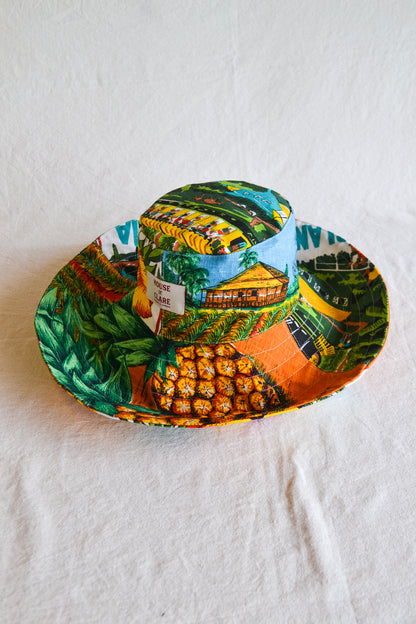 Wide Brim Hat | Pineapple | Small